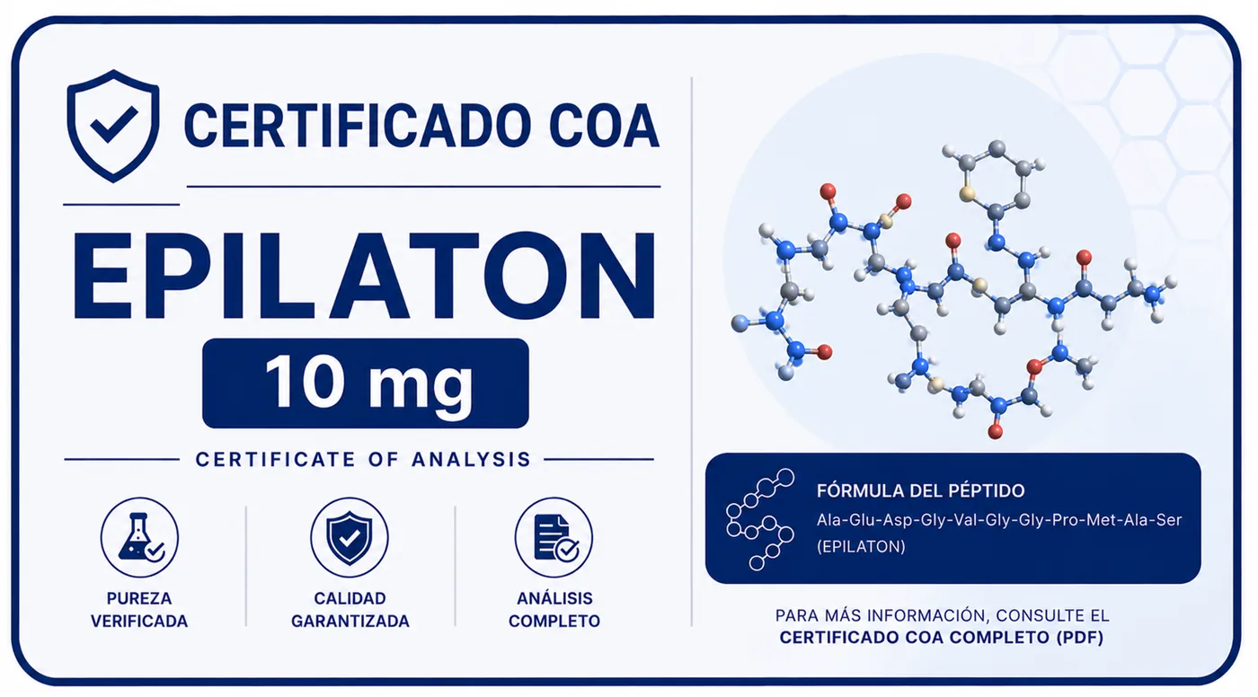 Certificado de análisis COA de EPILATON